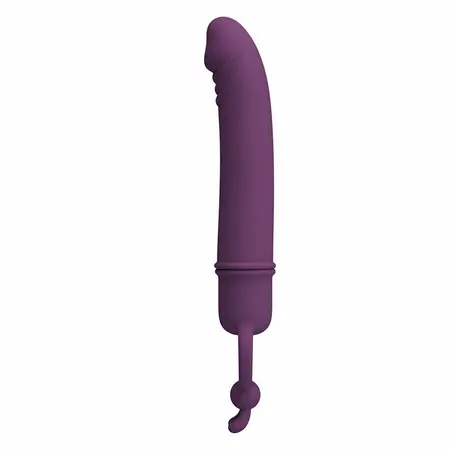 Pretty Love Cora kompaktni silikonski vibrator sa ergonomskim prstenom za držanje, roze