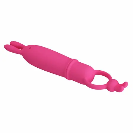 Pretty Love Delia silikonski zeka vibrator sa ergonomskim prstenom za držanje