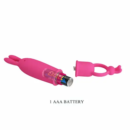 Pretty Love Delia silikonski zeka vibrator sa ergonomskim prstenom za držanje