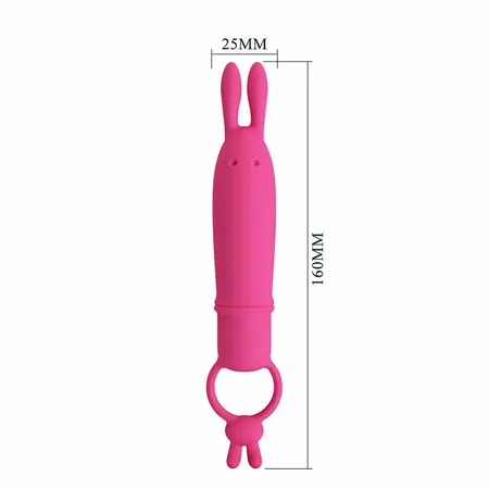Pretty Love Delia silikonski zeka vibrator sa ergonomskim prstenom za držanje