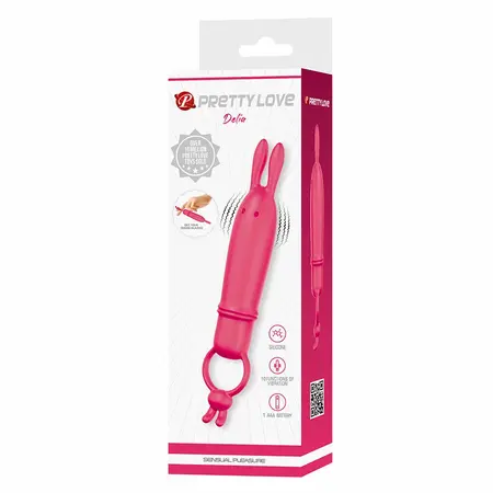 Pretty Love Delia silikonski zeka vibrator sa ergonomskim prstenom za držanje
