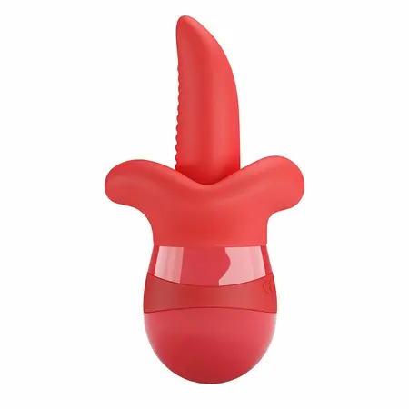 Pretty Love Obelia Dual-Action Tongue Vibrator, 10 Modes, Waterproof
