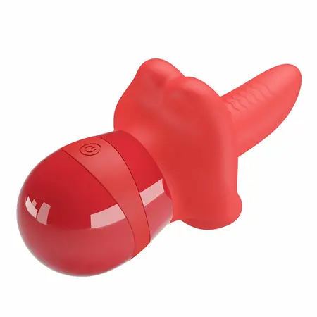 Pretty Love Obelia Dual-Action Tongue Vibrator, 10 Modes, Waterproof