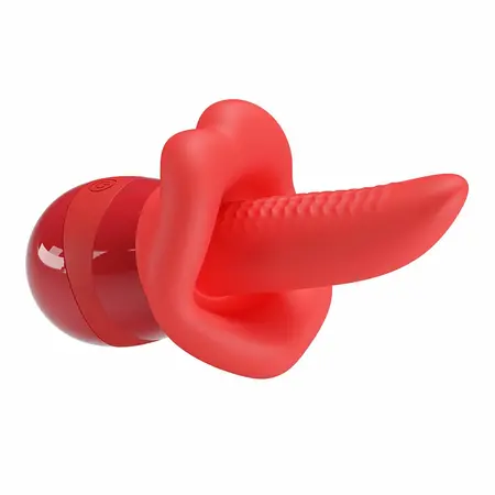 Pretty Love Obelia Dual-Action Tongue Vibrator, 10 Modes, Waterproof