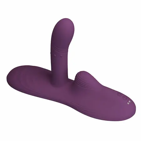 Pretty Love Luka Sit-Down Pad Vibrator with Heat & Remote, Silicone, USB