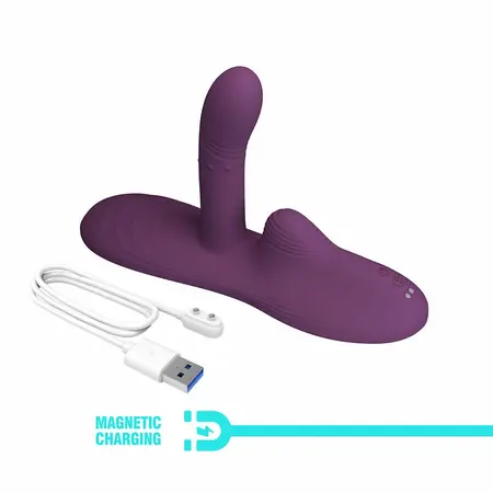 Pretty Love Luka Sit-Down Pad Vibrator with Heat & Remote, Silicone, USB