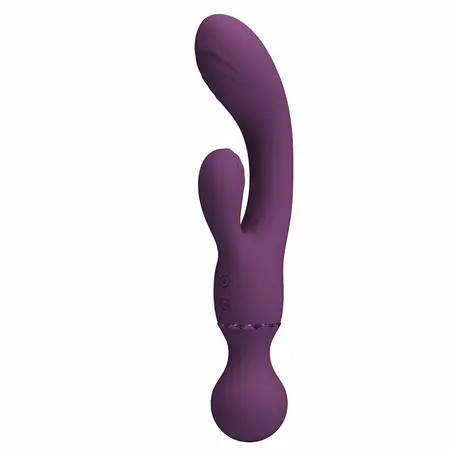 Pretty Love All Rounder Violet Dual-Action Silicone Massager 10 Modes