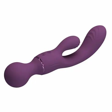 Pretty Love All Rounder Violet Dual-Action Silicone Massager 10 Modes