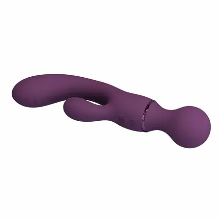 Pretty Love All Rounder Violet Dual-Action Silicone Massager 10 Modes