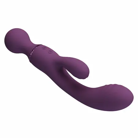 Pretty Love All Rounder Violet Dual-Action Silicone Massager 10 Modes
