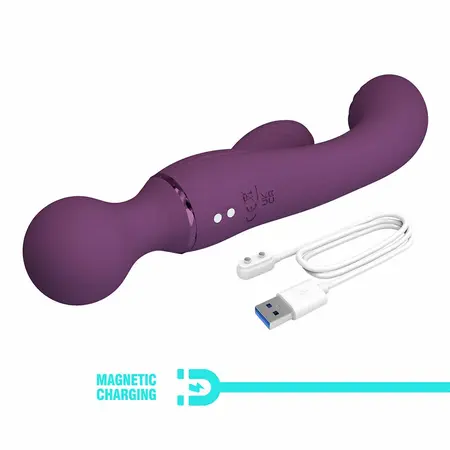 Pretty Love All Rounder Violet Dual-Action Silicone Massager 10 Modes