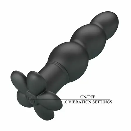 Pretty Love Jadier vibrirajući čep crni silikon 10 modova ergonomski