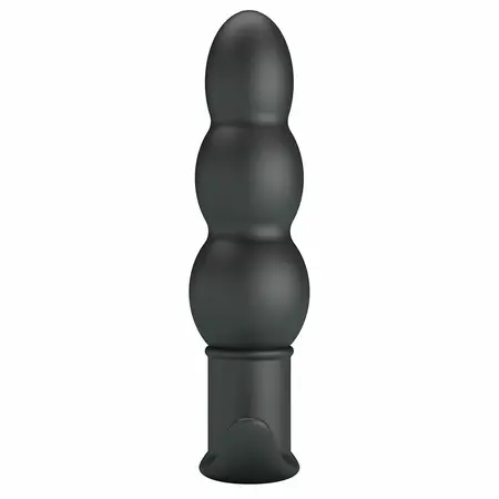 Pretty Love AEAEAS vibrirajući analni čep od crnog silikona, 10 modova, ergonomski