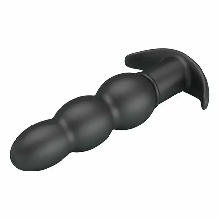Pretty Love AEAEAS vibrirajući analni čep od crnog silikona, 10 modova, ergonomski