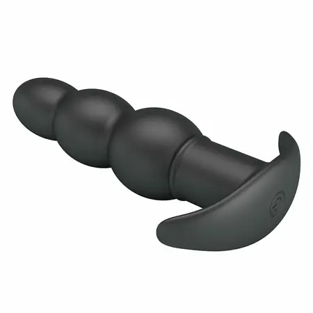 Pretty Love AEAEAS vibrirajući analni čep od crnog silikona, 10 modova, ergonomski