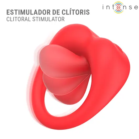 Intense Russell Vibrating Ring Red - 10 Modes, USB Rechargeable, Silicone