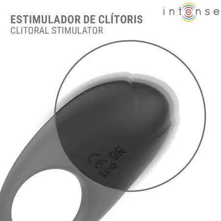 Intense Merlotte Vibrating Silicone Ring Black 10 Modes USB Rechargeable