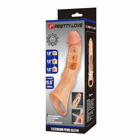 Pretty Love Ragnar Transparent Extension Sleeve with Adjustable Inserts