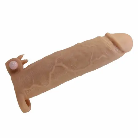 Pretty Love Xerxes Extension Sleeve with Vibrating Clitoral System, 17cm