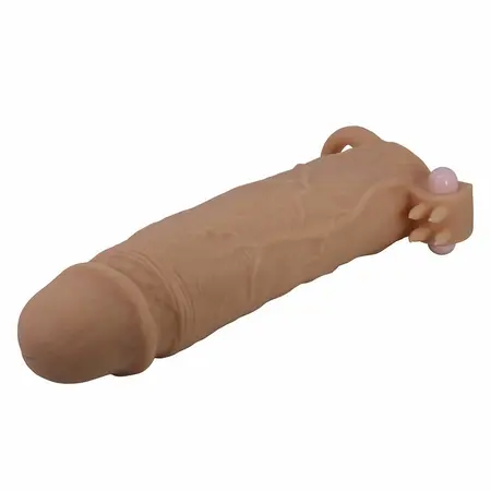 Pretty Love Xerxes Extension Sleeve with Vibrating Clitoral System, 17cm