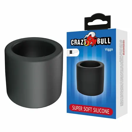 CRAZY BULL Viggo silikonski prsten za podršku crni, komforno prianjanje, veličina M