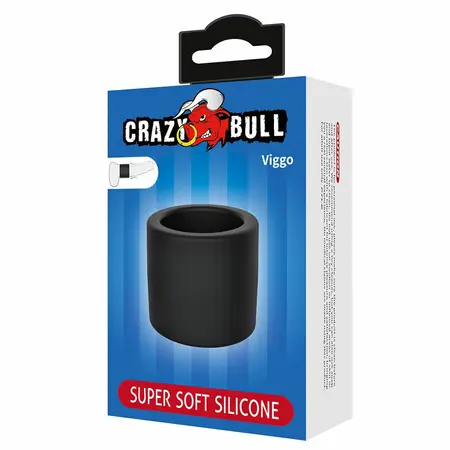 CRAZY BULL Viggo silikonski prsten za podršku crni, komforno prianjanje, veličina M