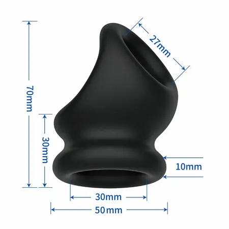 CRAZY BULL Oberon Silicone Support Ring Black - Ergonomic Design