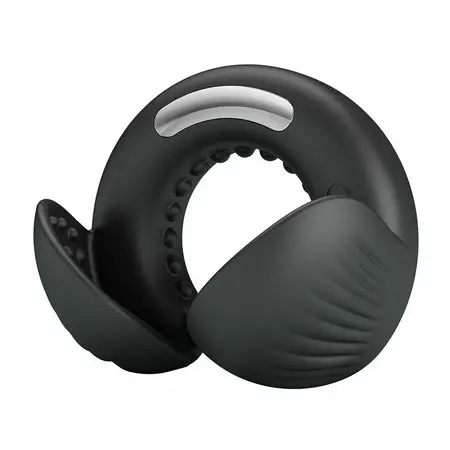 Pretty Love Quentin Dual Silicone Ring with Vibrating System Black
