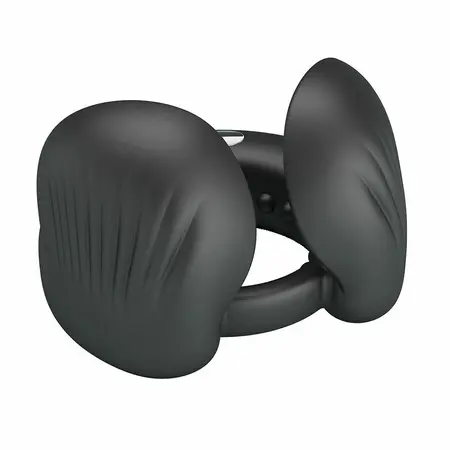 Pretty Love Quentin Dual Silicone Ring with Vibrating System Black