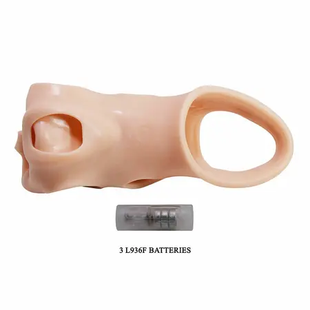Pretty Love vibrirajući produžetak sa prstenom za testise TPE ergonomski 6959532363227