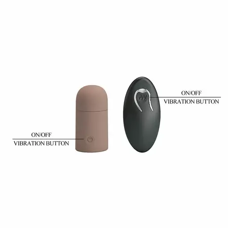 Pretty Love teksturisani produžetak sa vibracijom na daljinsko upravljanje, USB, TPE