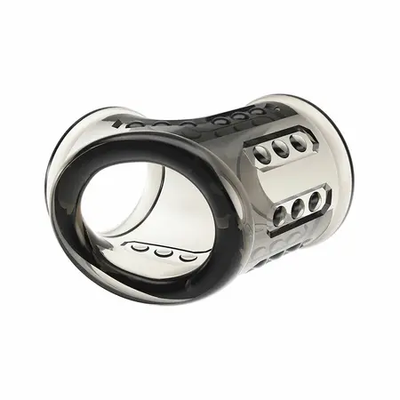 Pretty Love Sleeve Ring - Textured TPE Intimate Enhancement, Clear