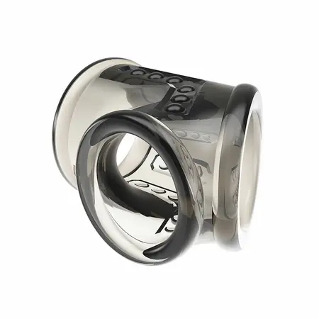 Pretty Love Sleeve Ring - Textured TPE Intimate Enhancement, Clear