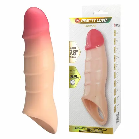 Pretty Love Darnell anatomski produžetak navlaka od providnog TPE materijala 14cm