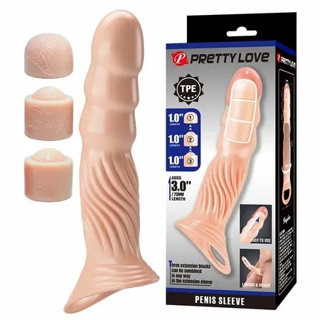 Pretty Love Textured Extension System podesiva TPE navlaka za produženje 6959532363135