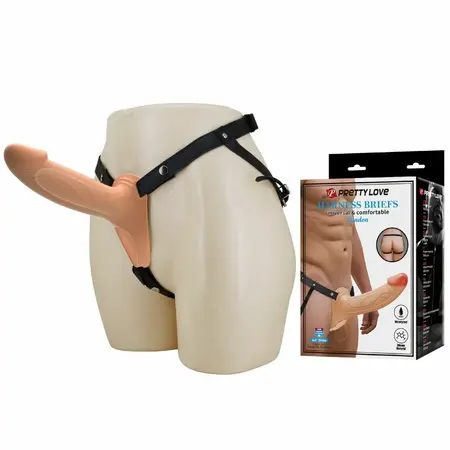 Pretty Love Landon Vibrating Strap-On System Light-Skin 18cm Adjustable