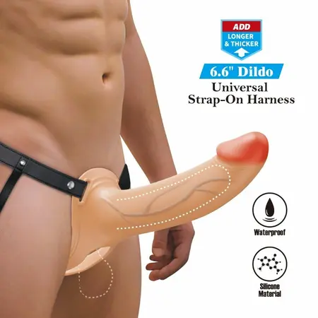 Pretty Love Landon Vibrating Strap-On System Light-Skin 18cm Adjustable