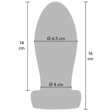 HIDDEN DESIRE Extreme Heavy Stretcher crni silikonski plag za širenje Large 6.5cm