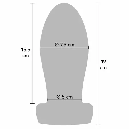 HIDDEN DESIRE Extreme Heavy Stretcher Plug Extra Large silikonski čep 7.5cm