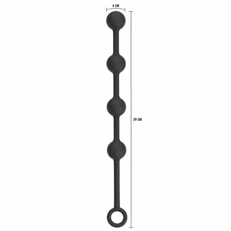 Hidden Desire Extreme Heavy velike otežane analne kuglice od 39 cm silikonski sistem sa otežanjem