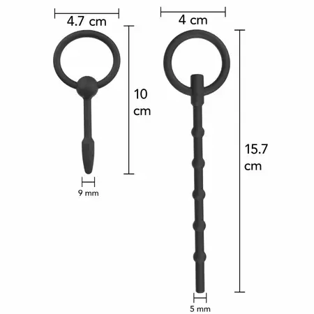 Hidden Desire Extreme Advanced set silikonskih uretralnih plugova, 2 komada