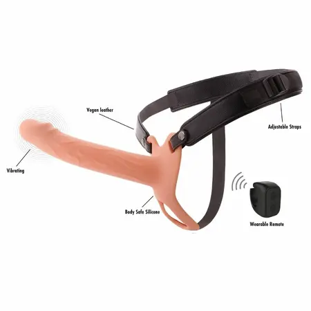 Hidden Desire Inferno vibrirajući strap-on produžetak od 20 cm sa daljinskim upravljačem