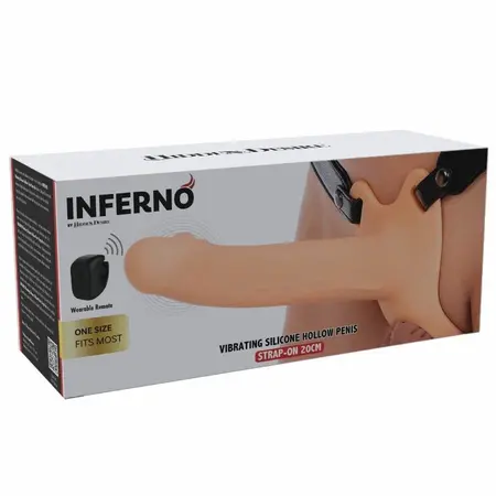 Hidden Desire Inferno vibrirajući strap-on produžetak od 20 cm sa daljinskim upravljačem