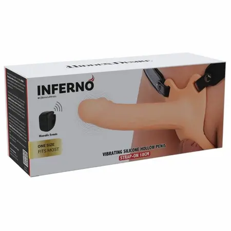 HIDDEN DESIRE Inferno vibrirajući ekstenzioni sistem 18 cm, daljinski upravljač