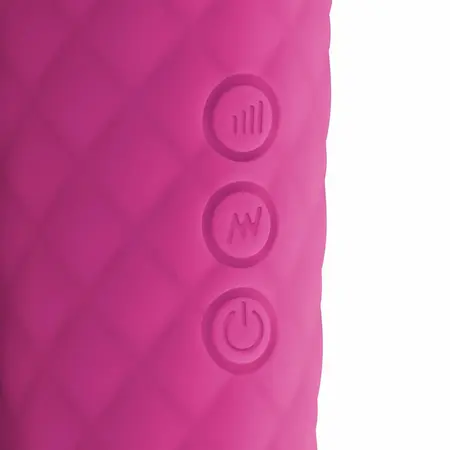 EasyToys Mini Wand Pink - Compact Rechargeable Massager, 18 Modes