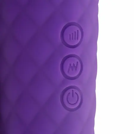 EasyToys Mini Wand ljubičasti vibrator, kompaktni punjivi masažer