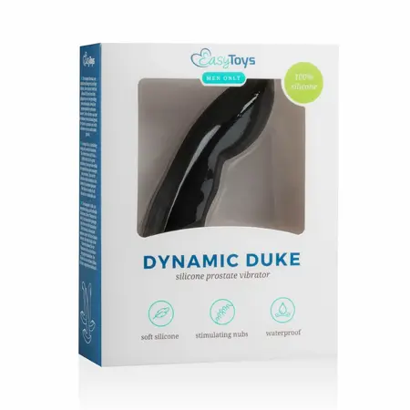 Easytoys Dynamic Duke fleksibilni silikonski masažer prostate crni