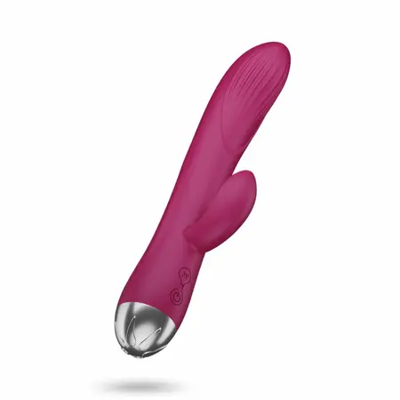Easytoys Vibe Rabbit vibrator u malina roze boji sa dva motora od silikona