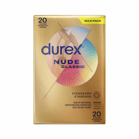Durex Nude Ultra Thin kondomi 20 komada, prirodan osećaj i Easy-On oblik