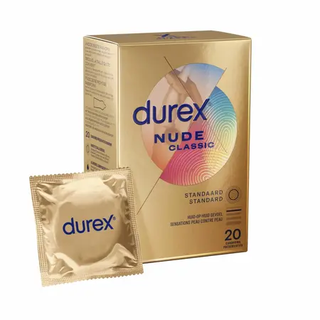 Durex Nude Ultra Thin kondomi 20 komada, prirodan osećaj i Easy-On oblik